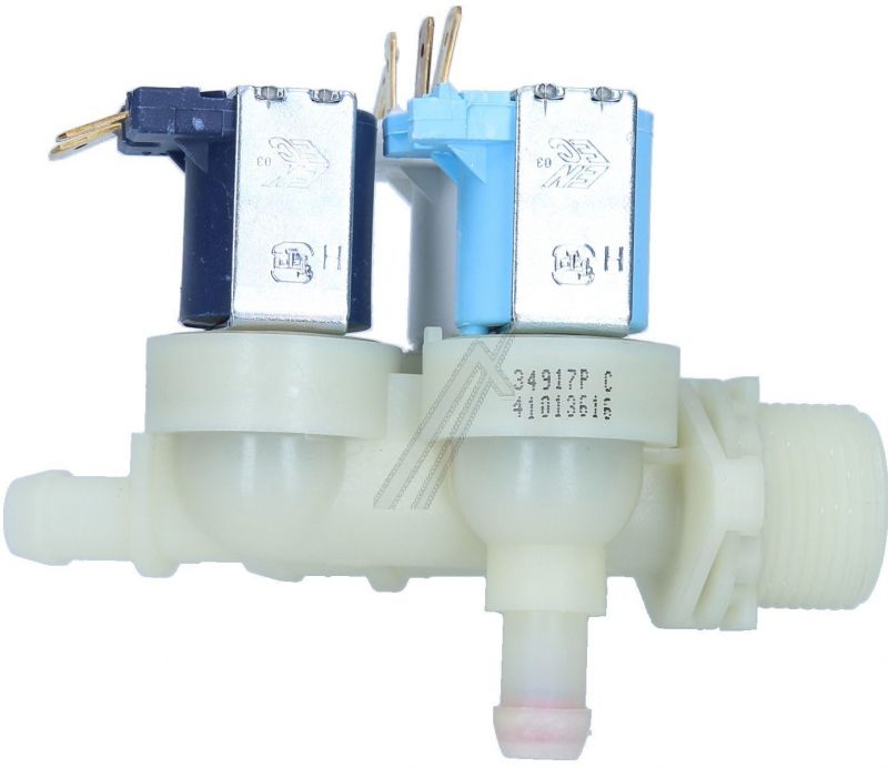 Hoover Cold Water Triple Solenoid Inlet Valve : 2x180Deg. 1x90Deg. & 12 Bore Outlets 41013616
