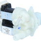 Whirlpool Cold Water Double Solenoid Inlet Valve : 180Deg. With 12 Bore Outlets 481010623017