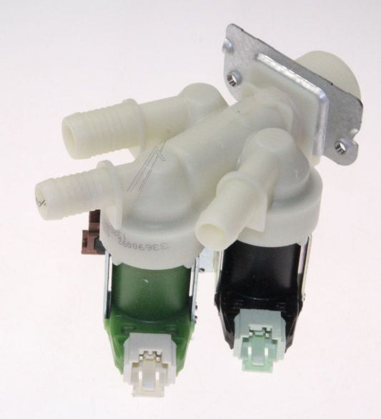 Electrolux Group Cold Water Triple Inlet Solenoid Valve : 180Deg. With Protected (push) Connectors 50297037009