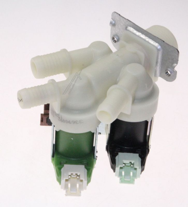 Electrolux Group Cold Water Triple Inlet Solenoid Valve : 180Deg. With Protected (push) Connectors 50297037009