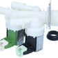 Electrolux Group Cold Water Triple Inlet Solenoid Valve : 180Deg. With Protected (push) Connectors 50297037009