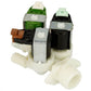 Electrolux Group Cold Water Triple Inlet Solenoid Valve : 180Deg. With Protected (push) Connectors 50297037009