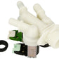 Electrolux Group Cold Water Triple Inlet Solenoid Valve : 180Deg. With Protected (push) Connectors 50297037009