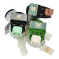 Electrolux Group Cold Water Triple Solenoid Inlet Valve : 180Deg. With Protected (push) Connectors 50297043007