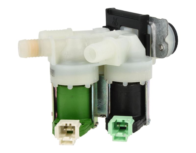 Electrolux Group Cold Water Triple Solenoid Inlet Valve : 180Deg. With Protected (push) Connectors 50297043007