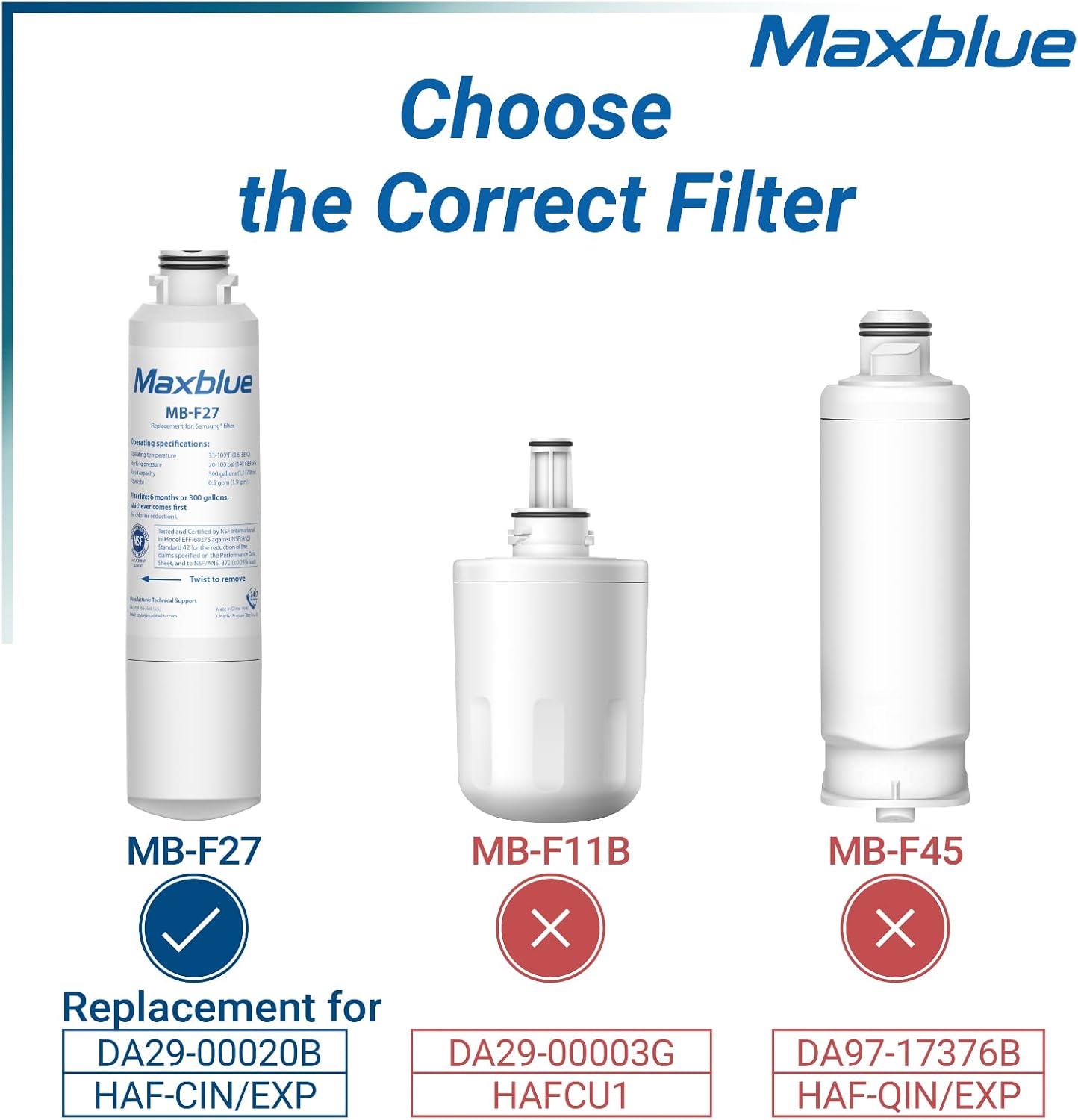 Samsung Internal Water Filter Cartridge DA29-00020B