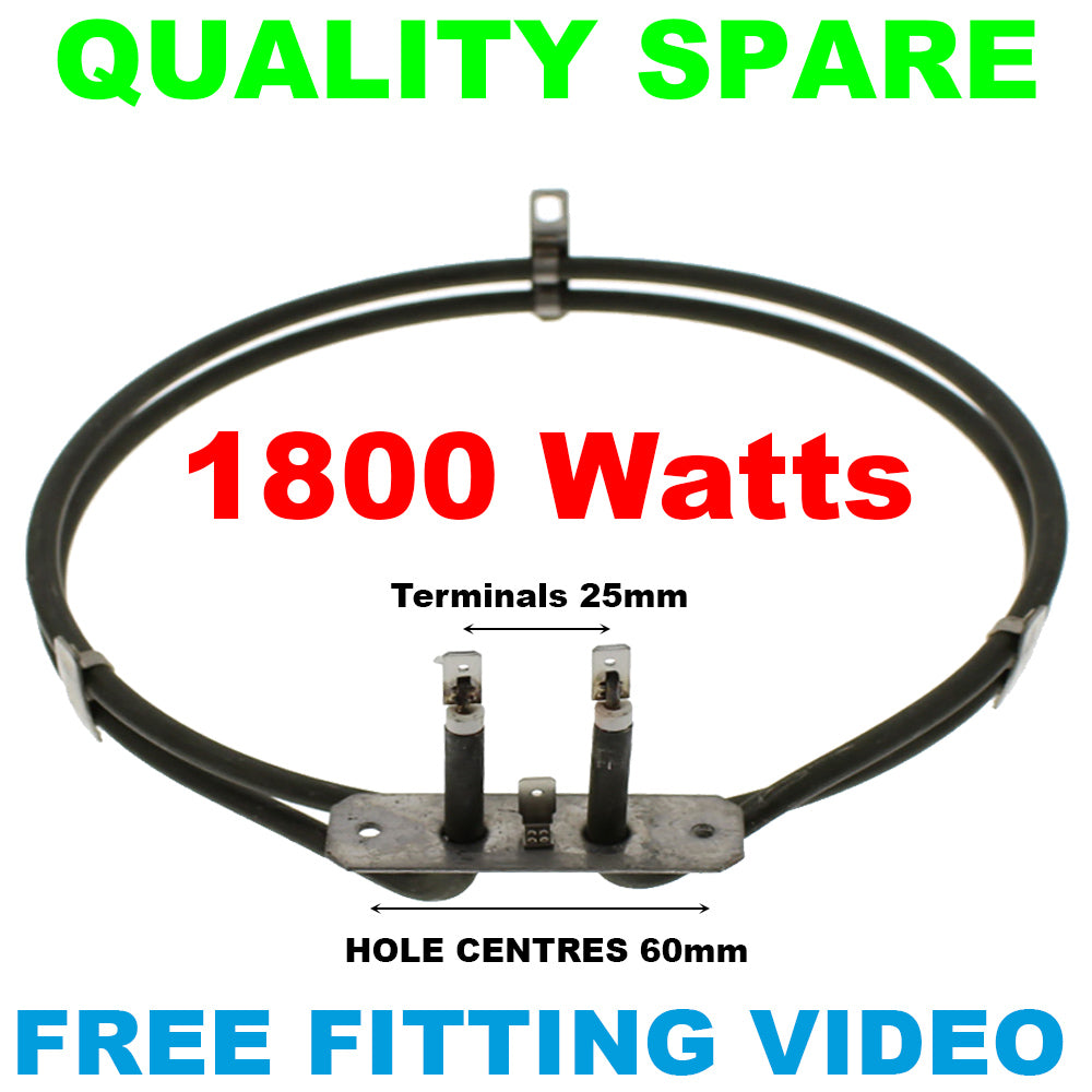 Beko Blomberg Flavel Lamona Leisure Cooker Fan Oven Element 1800W How