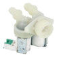 Electrolux Group Cold Water Double Solenoid Inlet Valve : 180Deg. With Protected (push) Connectors 8074876221