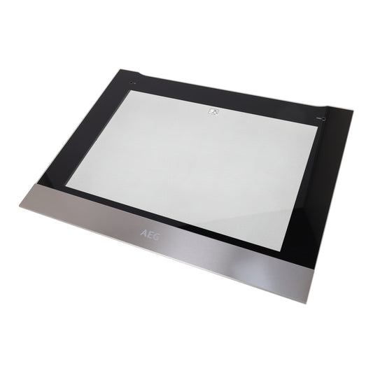 AEG Cooker OVen Outer Door Glass Panel Frame 594x470 mm 140037378043