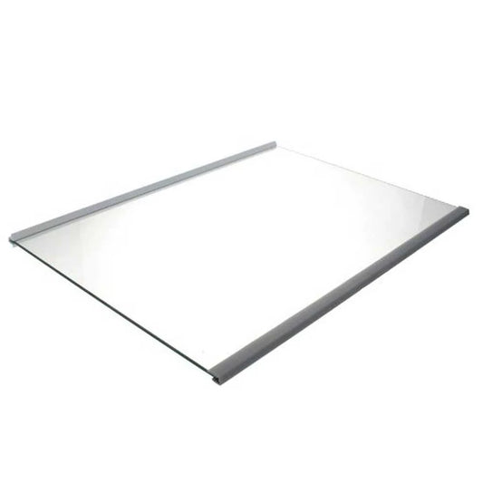 Bauknecht Hotpoint Indesit Whirlpool Refrigerator Fridge Freezer Glass Panel Shelf Tray Assembly 485x343mm 481010667591