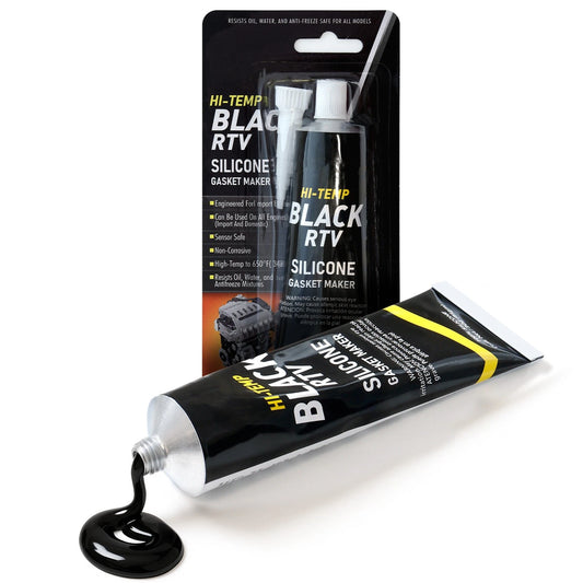 Black Silicone High Temperature Gasket Maker (85g) – Universal RTV Sealant