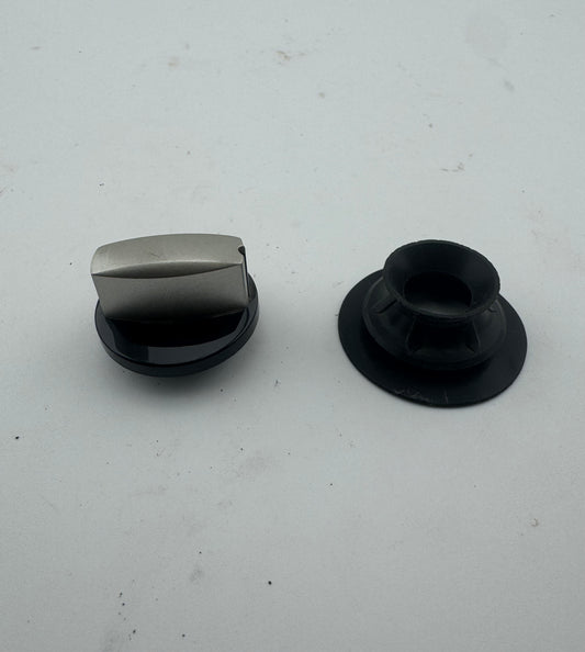 Bosch Knob-cooking area control knob black/inox L=4,9MM 00621989