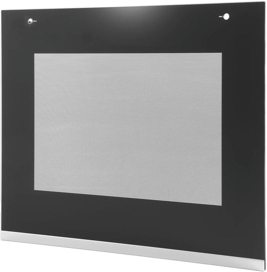 Bosch Cooker Oven Door Glass Front Panel Stainless Steel with Glued Plastic Profiles 00776107