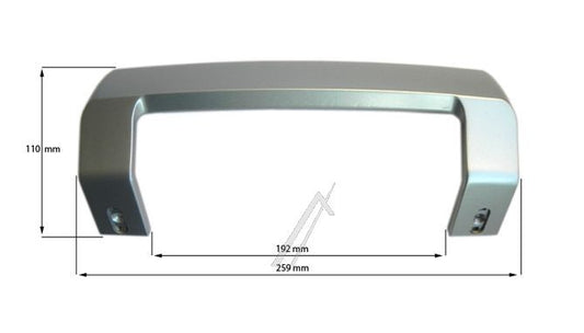 Beko Fridge Freezer Door Handle - Silver C00864810