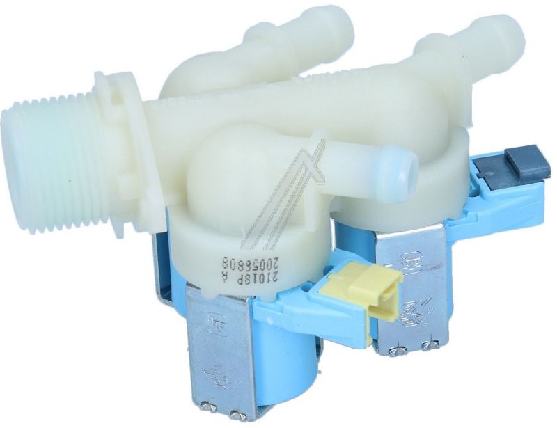 Beko Cold Water Triple Solenoid Inlet Valve : 180Deg. With Protected Push Connectors C00864967