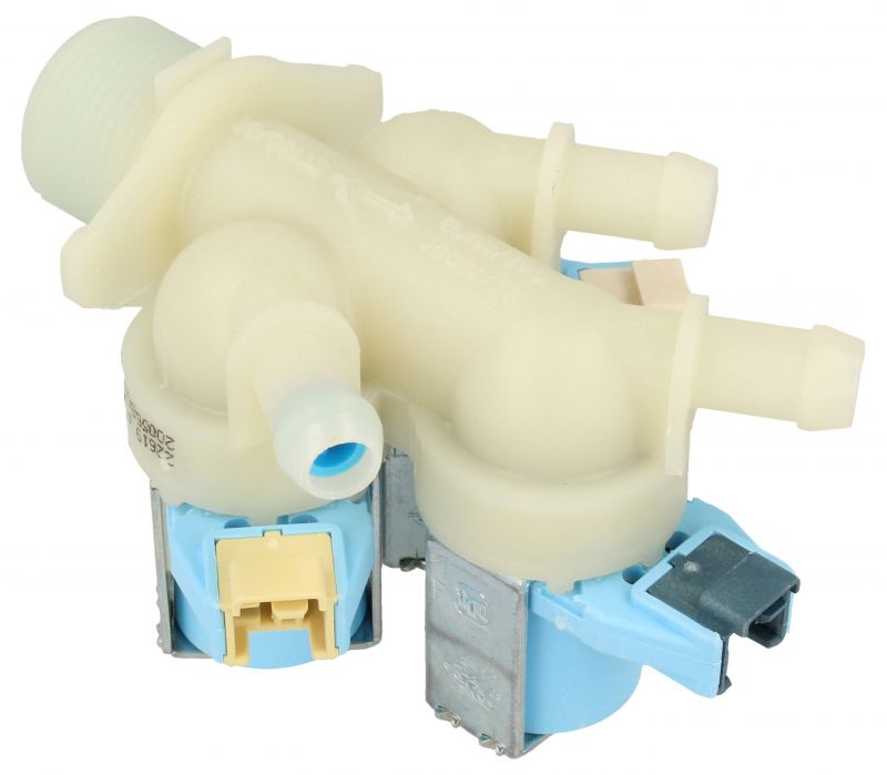 Beko Cold Water Triple Solenoid Inlet Valve : 180Deg. With Protected Push Connectors C00864967
