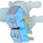 Beko Cold Water Double Solenoid Inlet Valve : 180Deg. With 12 Bore Outlets C00864971