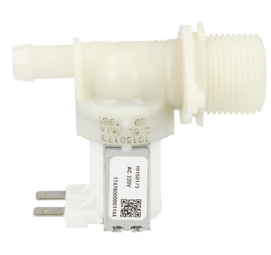 Cookology Dishwasher Cold Water Single Inlet Solenoid Valve 180Deg. With 12 Bore Outlet 17476000001144