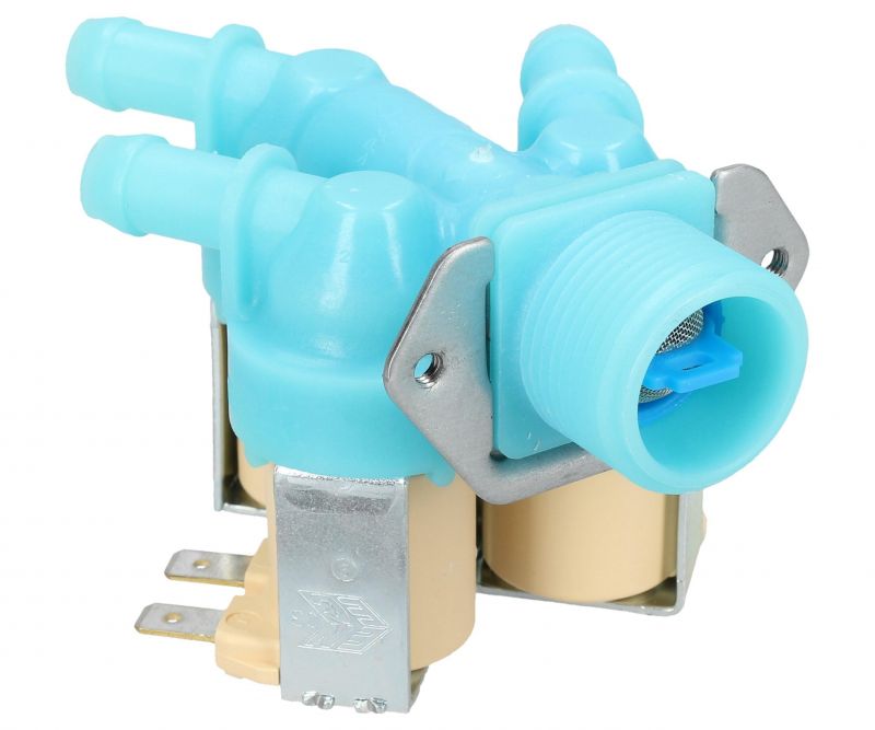 Samsung Cold Water Triple Solenoid Inlet Valve : Elbi C-407/19-B18 33090157/369 180Deg. DC6200233D