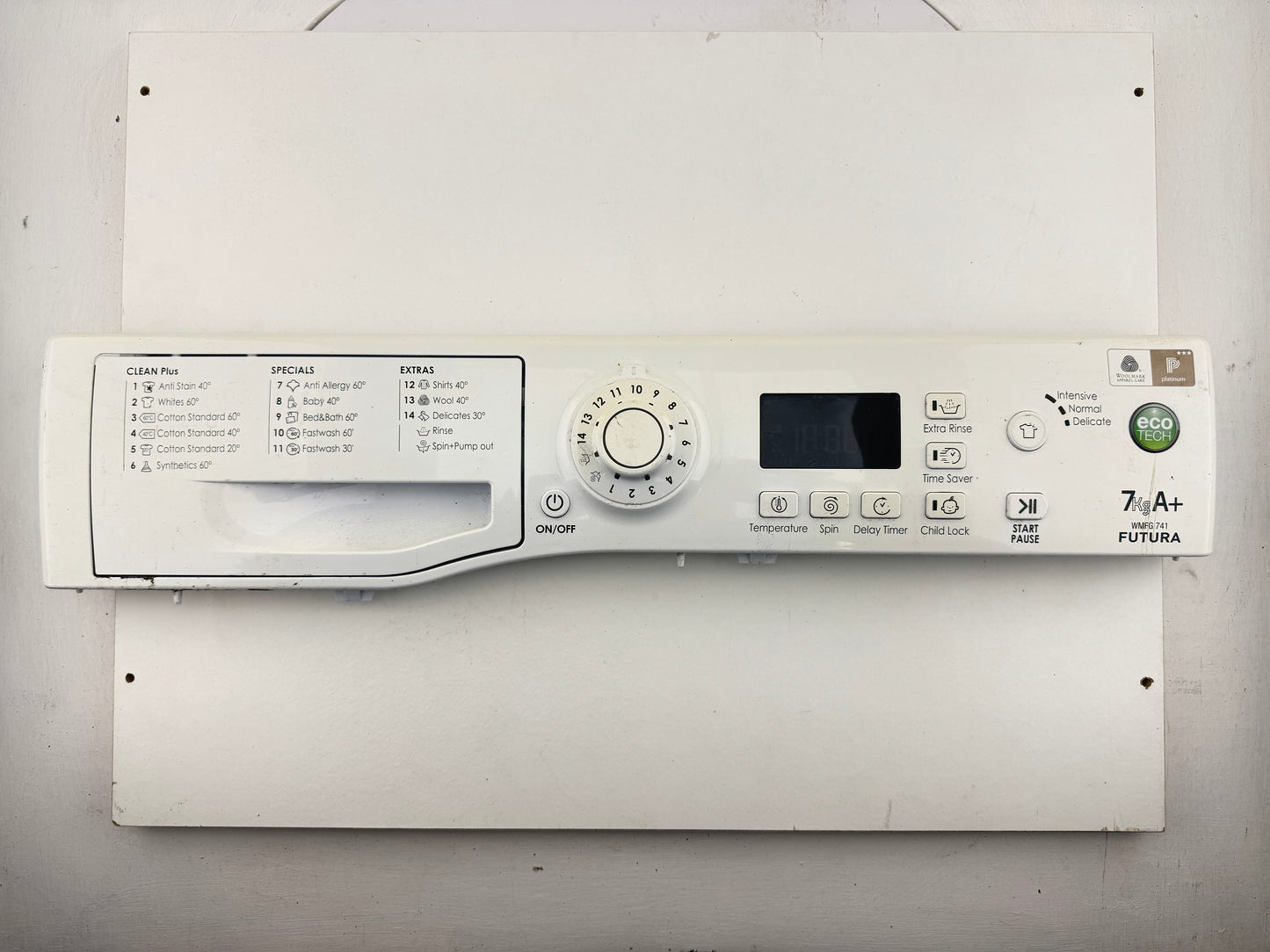 Display Board with PCB for Hotpoint WMFG 741P UK Programmed C00293592 482000032025