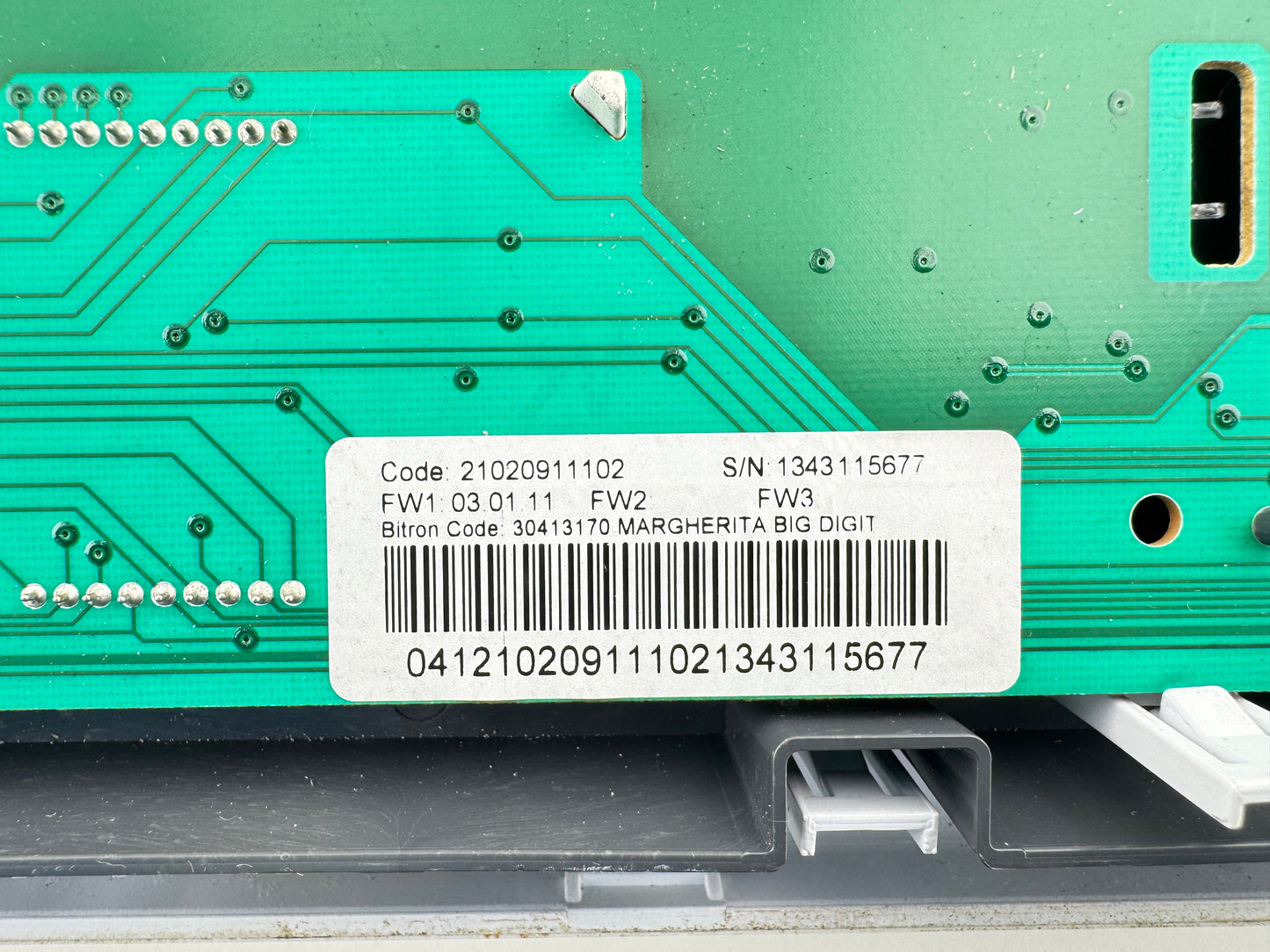 Display Board with PCB for Hotpoint WMFG 741P UK Programmed C00293592 482000032025