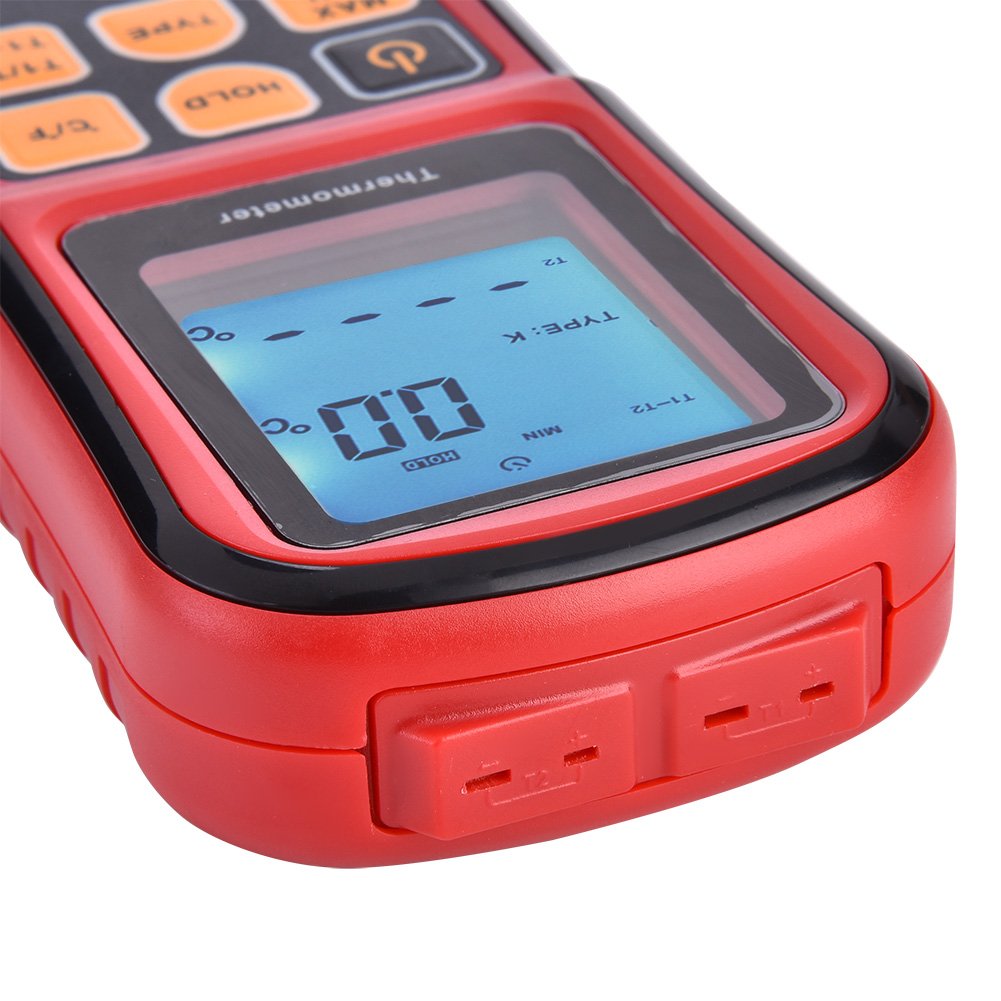 Dual Channel Digital Thermometer - GM1312 K-Type Thermocouples LCD Temperature Meter