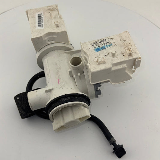 Samsung Double Drain Pump & Filter Assembly With Drain Down Hose DC97-15696G
