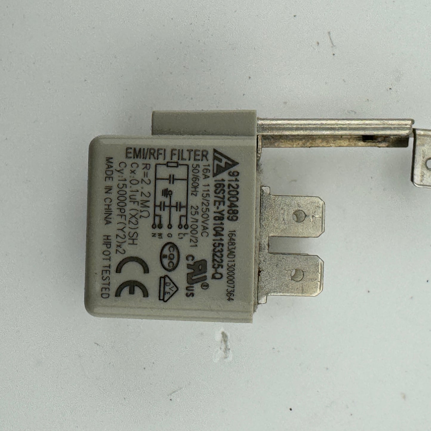 Tumble Dryer electrical Filter Suppressor 91200489 Hoover Candy