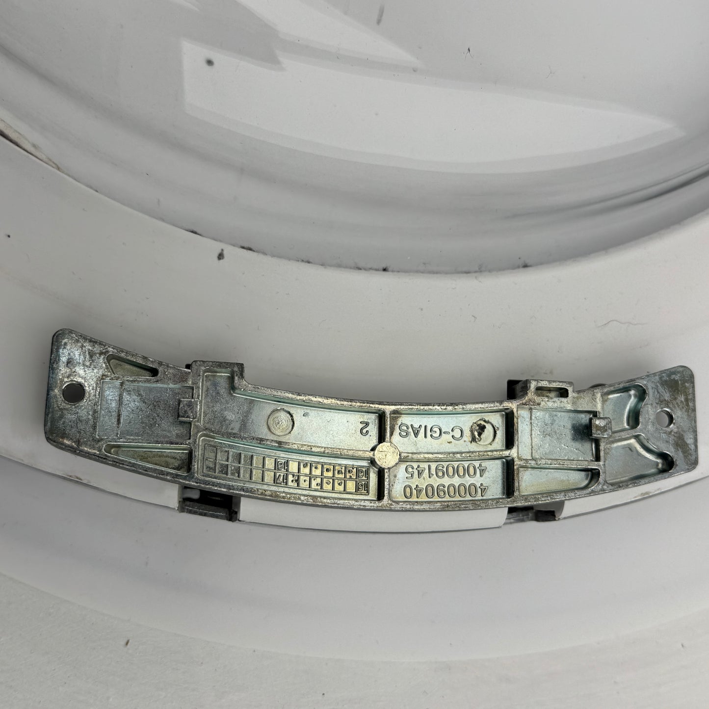 Tumble Dryer complete door assembly, including hinge came of Hoover DNC D91B-80