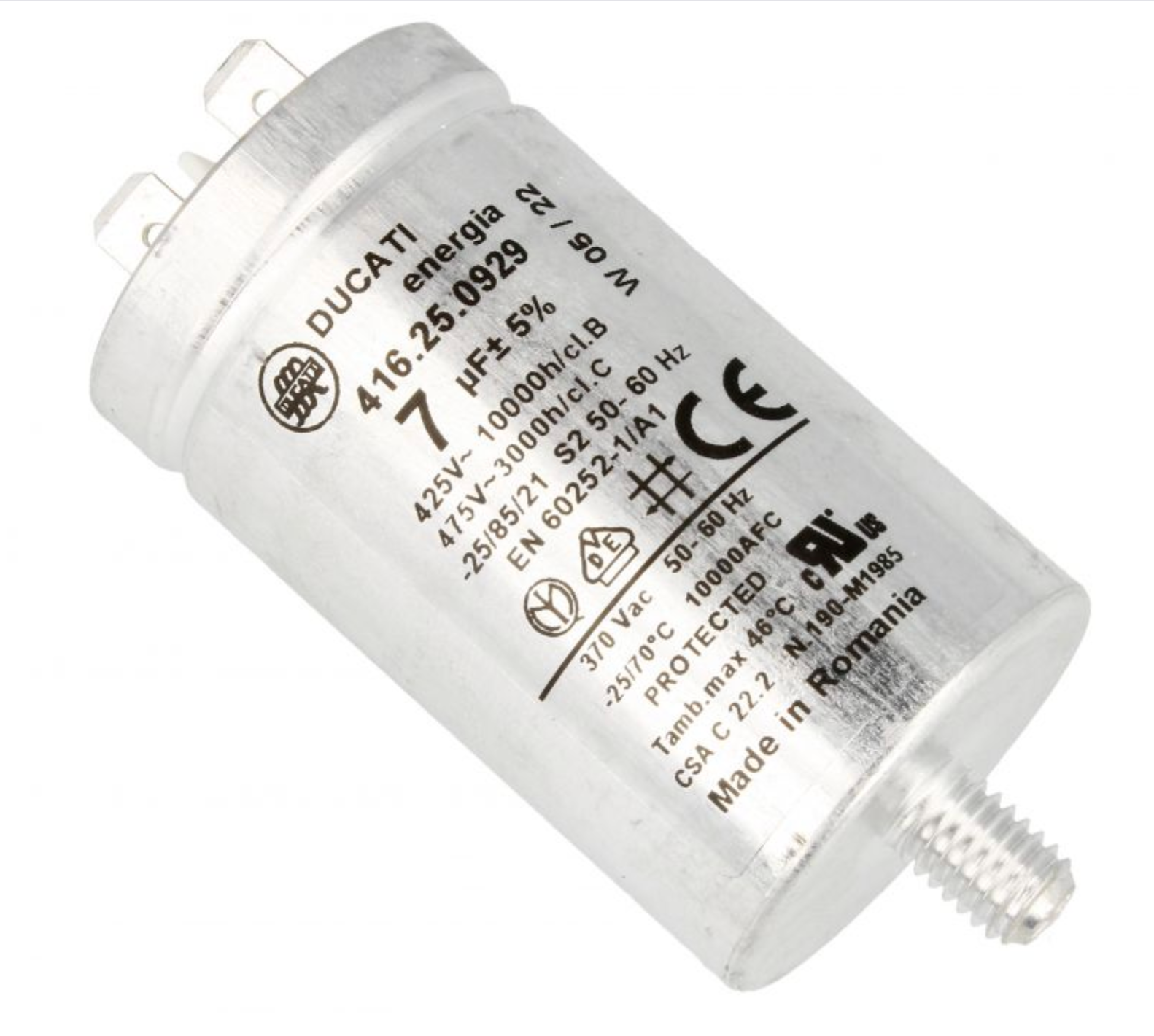 90uF 90MFD 450VAC Motor Start Capacitor – Universal AC Run Capacitor