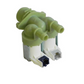 Hoover Cold Water Double Inlet Solenoid Valve : 180Deg. With 12 Bore Outlets & Protected (push) Connector Pins 41018989