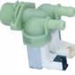 Hoover Cold Water Double Inlet Solenoid Valve : 180Deg. With 12 Bore Outlets & Protected (push) Connector Pins 41018989
