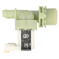 Hoover Cold Water Double Solenoid Inlet Valve : 180Deg. With Bore: 11.5 Bore Outlets & Protected (push) Connectors 41040283