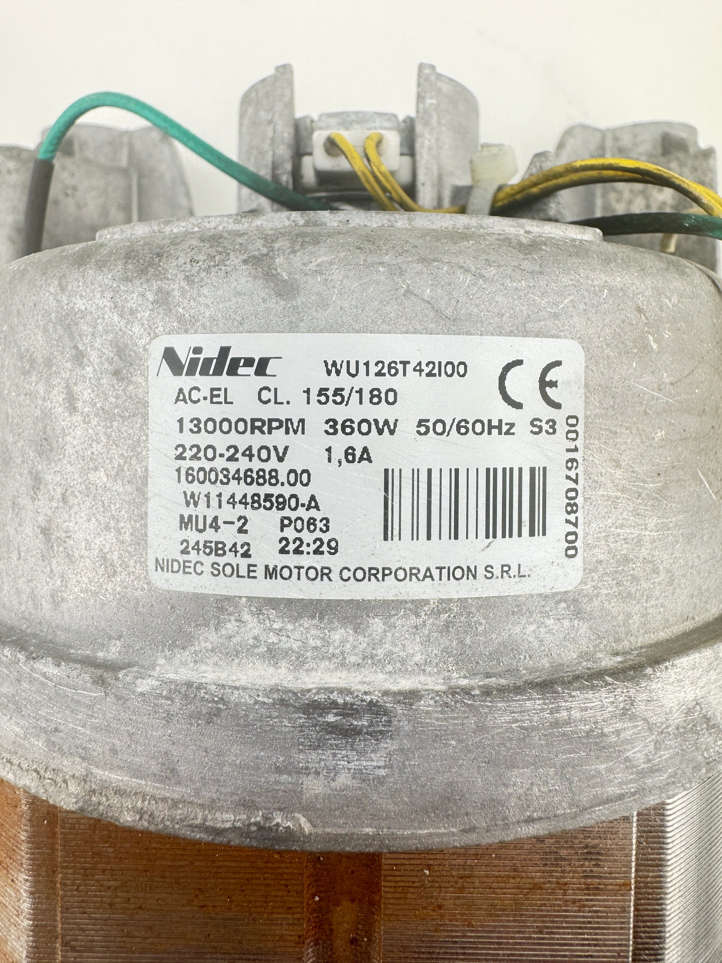 Hotpoint Motor AC-EL CL. 155/180 WU126T42I00 W11448590 160034688.00