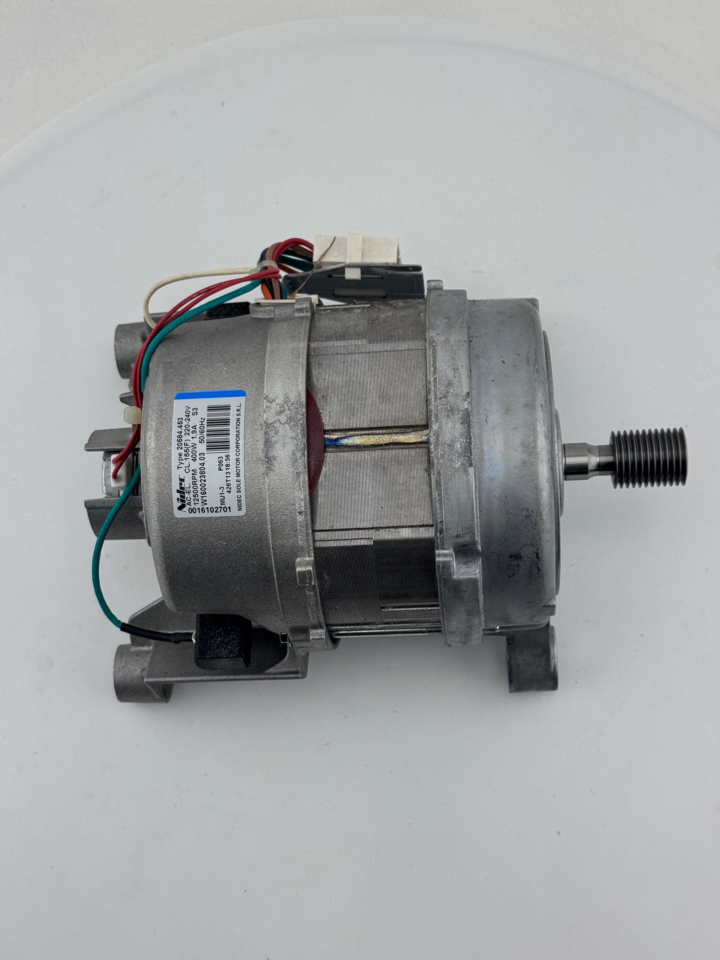 Hotpoint Motor : NIDEC SOLE 20584.453 AC-EL. 12500RPM 400W C00263959 W160023804.03