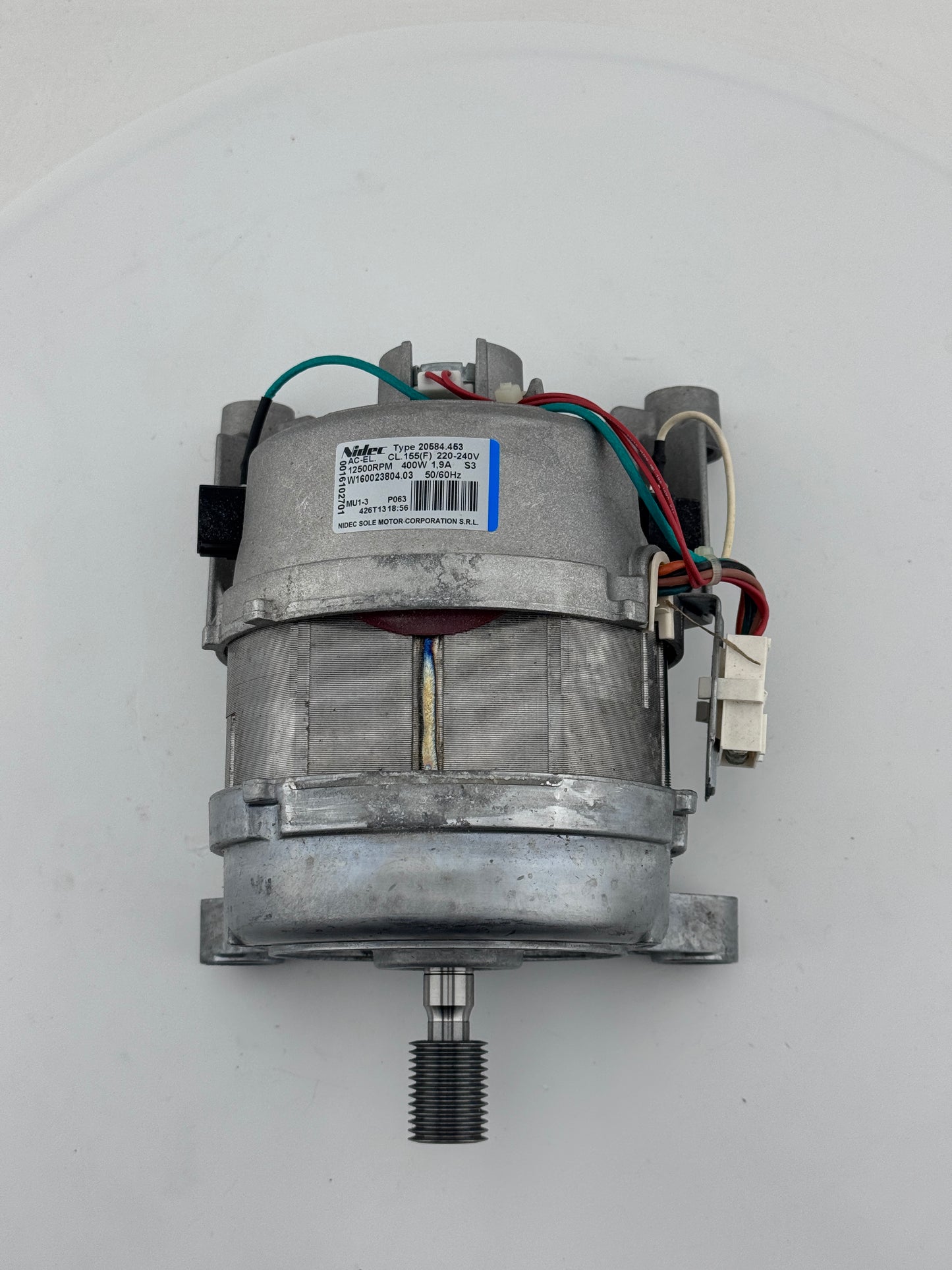 Hotpoint Motor : NIDEC SOLE 20584.453 AC-EL. 12500RPM 400W C00263959 W160023804.03