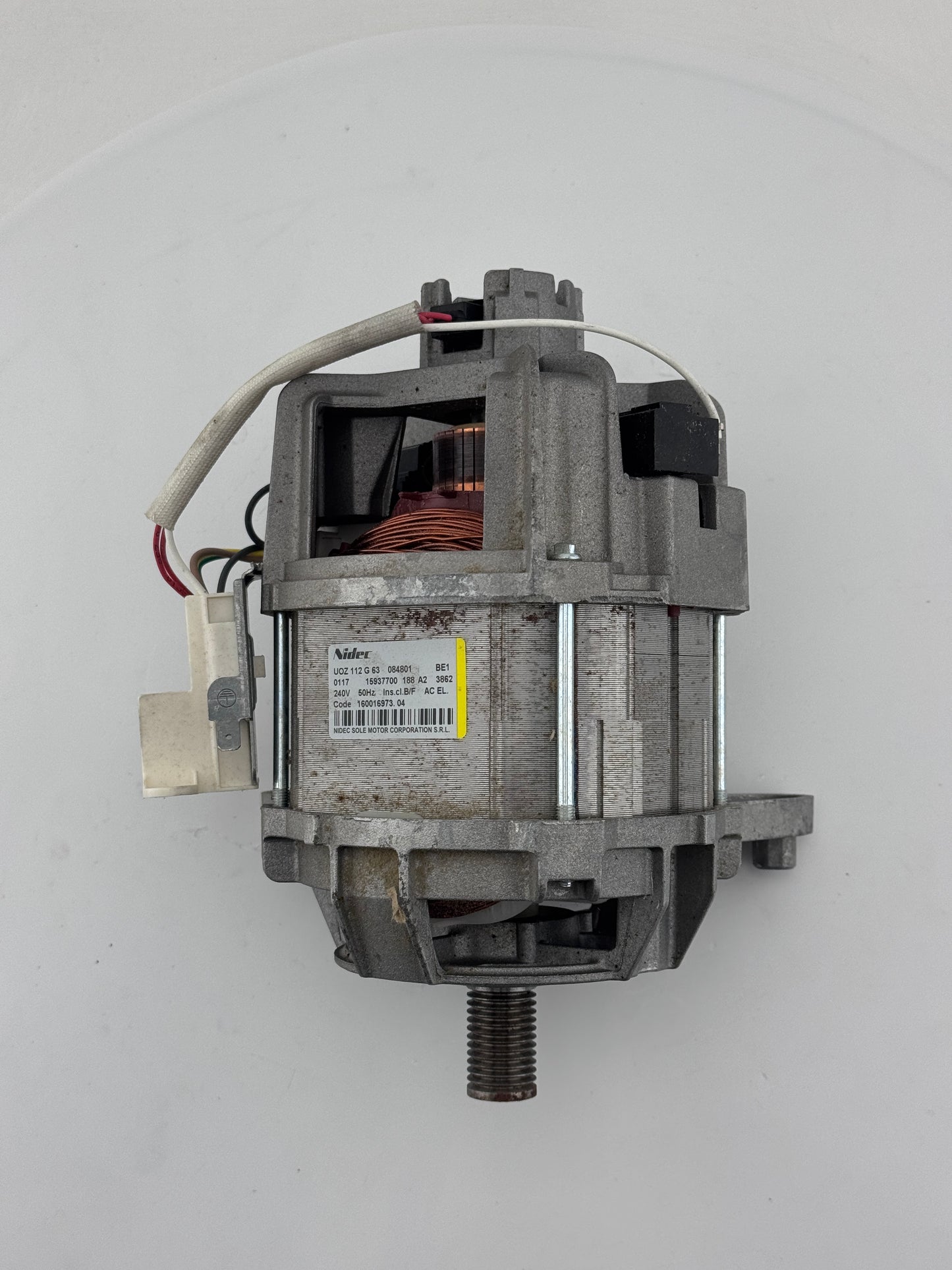 Hotpoint Motor : Nidec Sole UOZ 112 G 63 P/No 160016973.04 C00112577