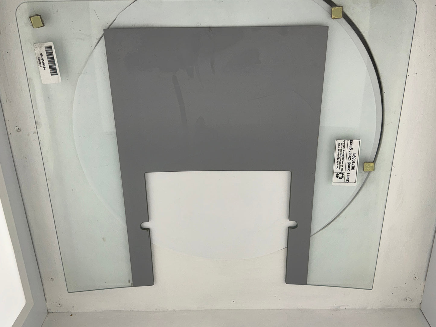 Bosch Neff Siemens Cooker Hood Extractor Curved Glass Canopy Panel 00710394