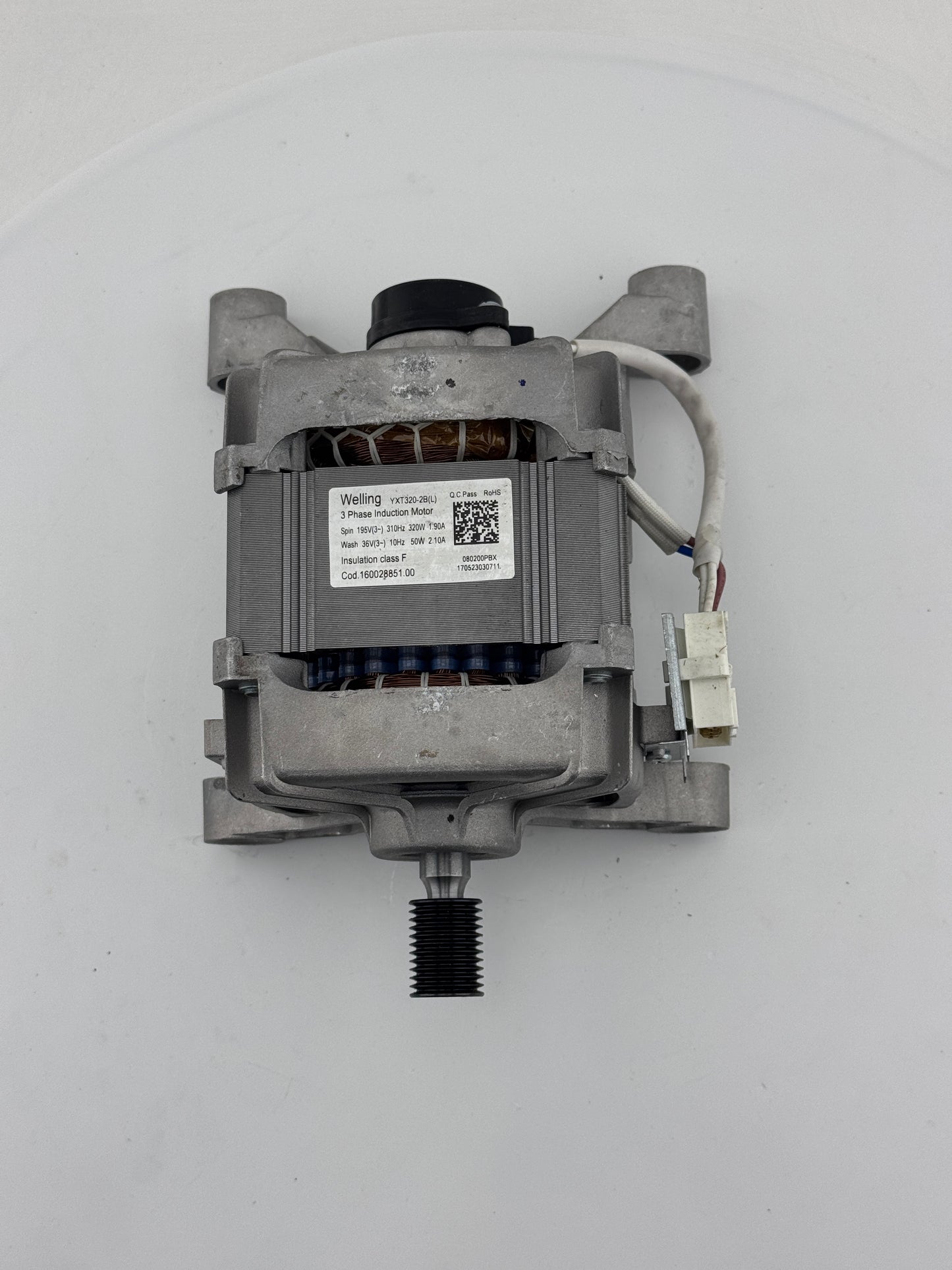 Merloni (Indesit Group) Motor : Nidec Sole WC107A-50I00 1750RPM 160028851.00 YXT320-2B(L) C00298230
