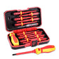 Repair Tools Kit 13pcs 1000V Changeable Insulated Screwdrivers Set with Magnetic Slotted Bits