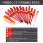 Repair Tools Kit 13pcs 1000V Changeable Insulated Screwdrivers Set with Magnetic Slotted Bits