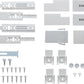 Samsung Refrigerator Fridge Freezer Door Installation Kit Rail Guides Small DA91-05533A