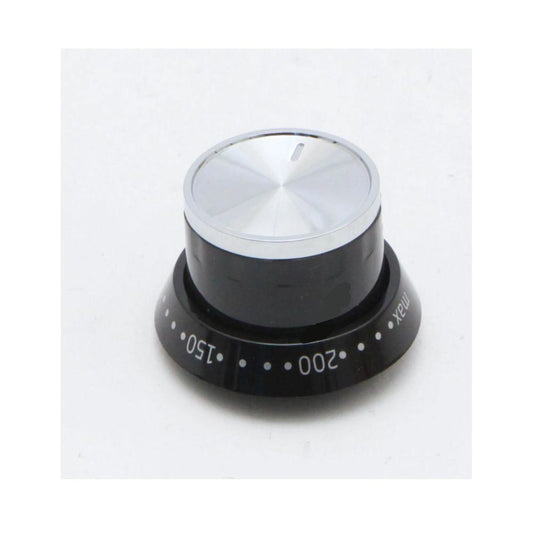Cooker Oven Hob Control Knob (Black/Chrome) 250316254