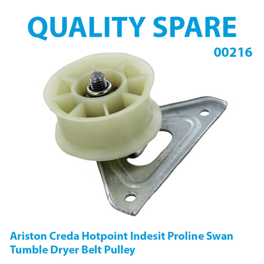 Ariston Creda Hotpoint Indesit Proline Swan Tumble Dryer Belt Pulley