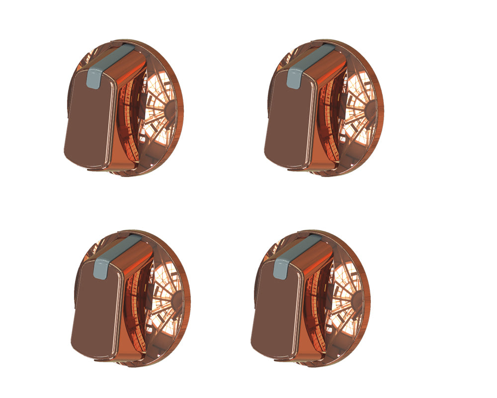 Universal 48mm Copper Cooker Control Knob Pack of 4
