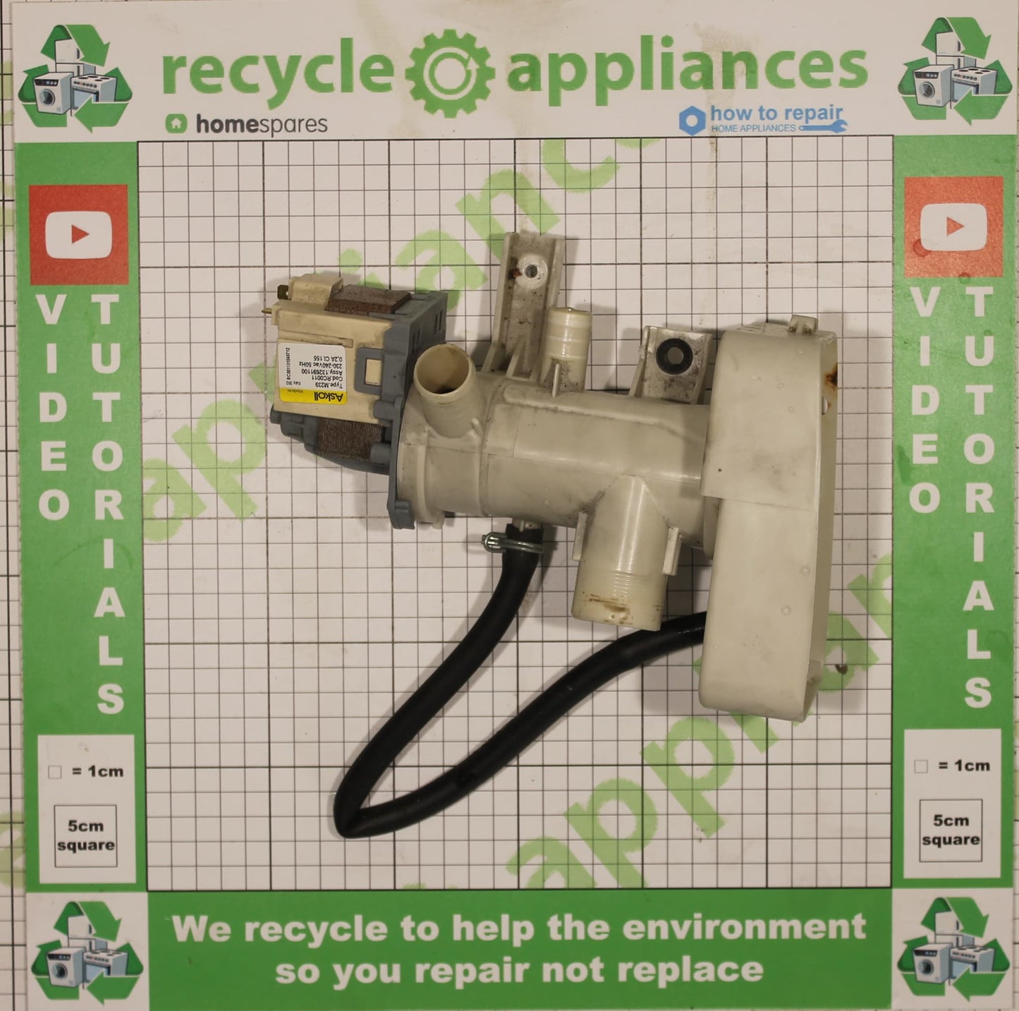 Washing Machine Pump Assembly Motor And Filter