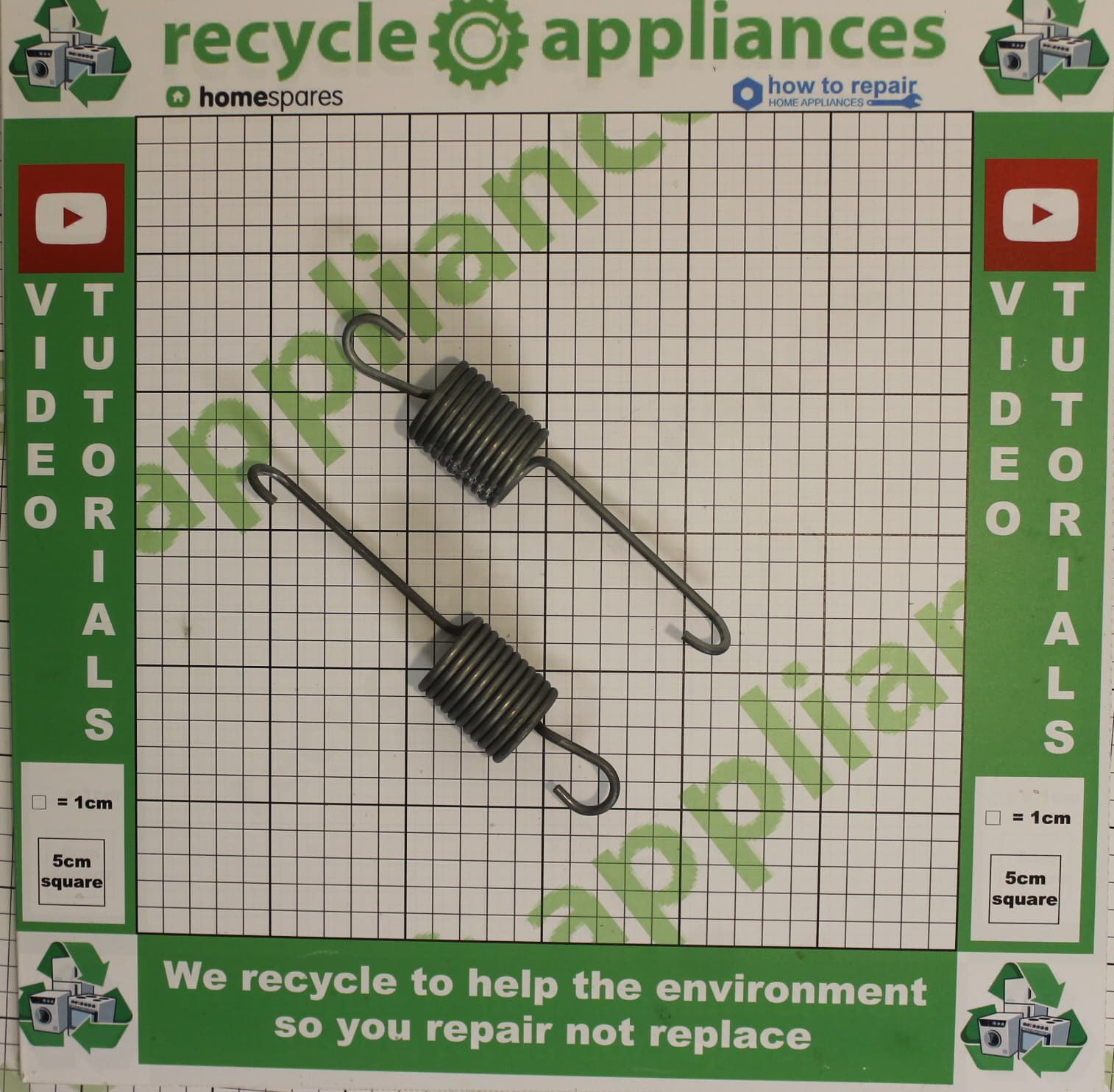 Washing Machine Drum Suspension Springs x2 – How-To-Repair