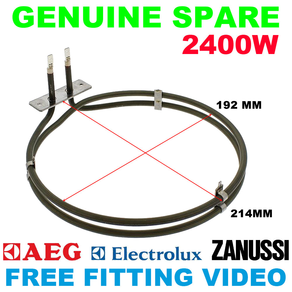 Aeg Electrolux John Lewis Kupperbusch Zanussi Cooker Fan Oven Element 2400W