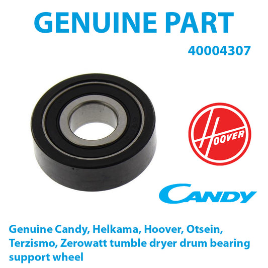 Candy Hoover Tumble Dryer Drum Bearing Support Wheel 40004307