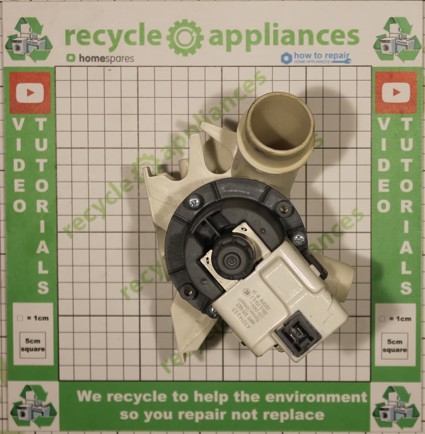 Washing Machine Drain Pump Assembly 43014233 Askoll Mod M323.1